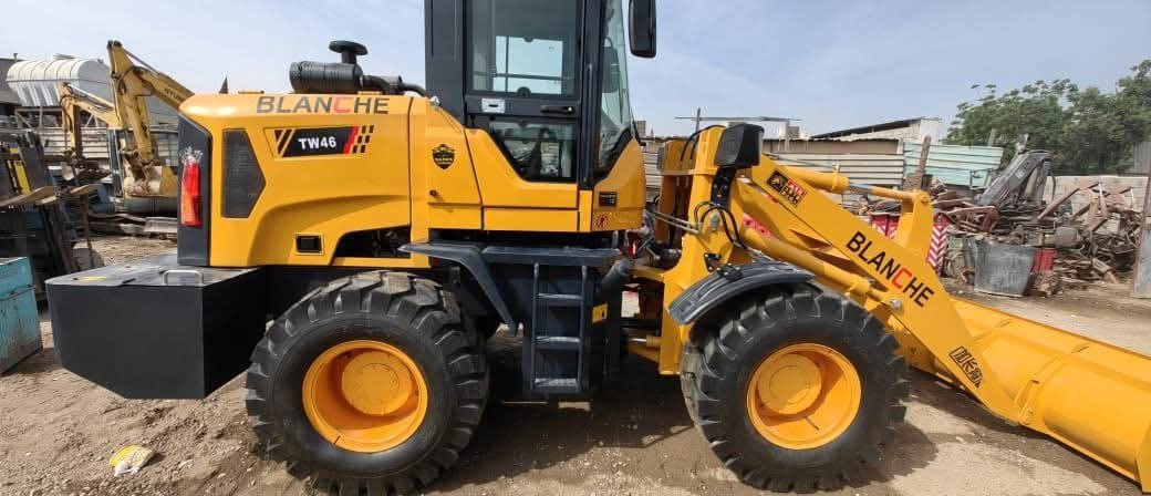 Blanche TW64 loader, 2015 model, located in Hama, largest heavy equipment market in Syria