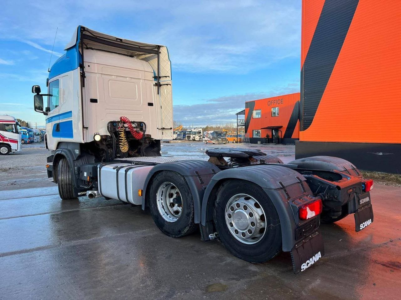 رأس شاحنة سكانيا FH500 وارد سويدي موديل 2016، تواجد حمص، بيع شاحنات نقل ثقيل بالتقسيط سوريا