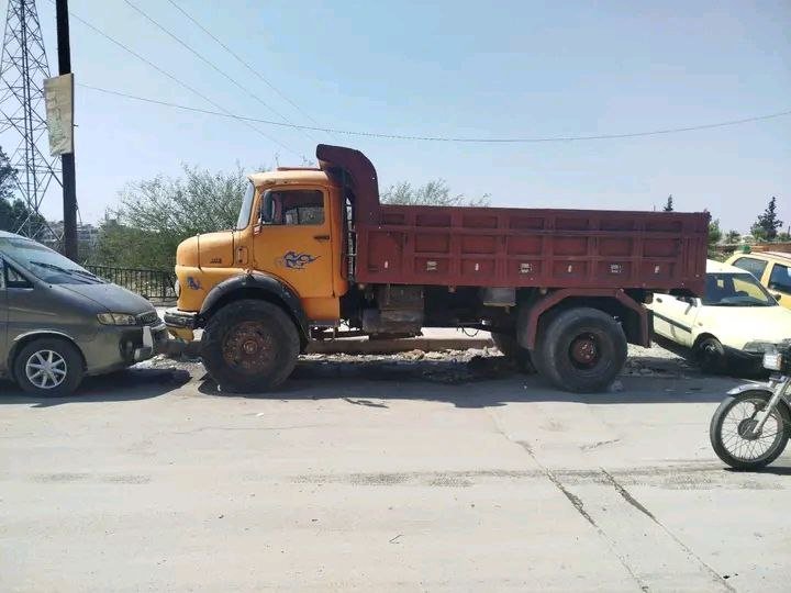 Mercedes Dump Truck for Sale in Aleppo, Mercedes Tipper Model 63 with 66 Engine and 420 Axle Located in Aleppo, Truck Market in Syria