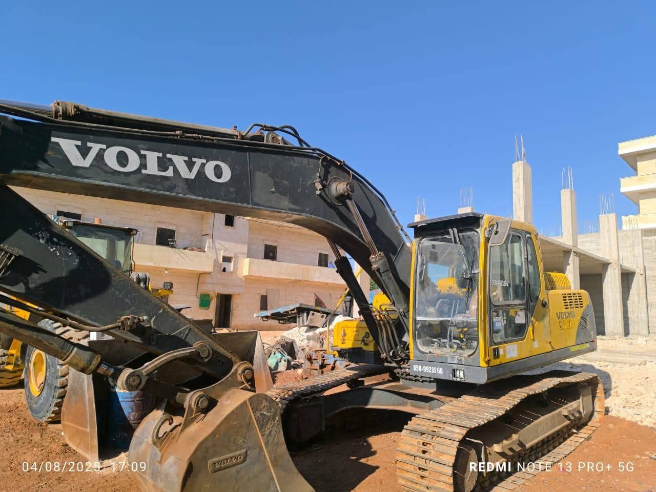 Volvo Excavator for Sale in Syria, Volvo 210 Model 2006 European Import Located in Homs, Heavy Equipment Market Syria