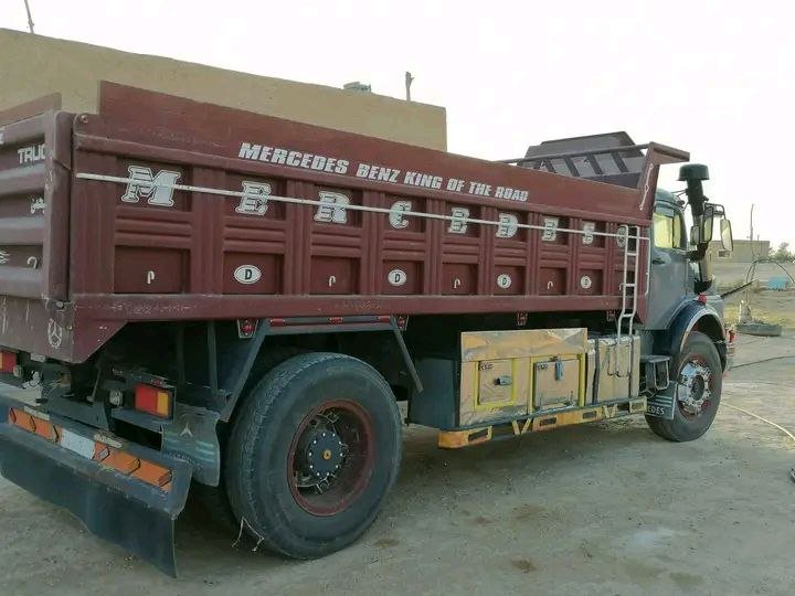 قلاب مرسيدس للبيع في سوريا، قلاب مرسيدس موديل مسجل 1975 بحالة جيدة، تواجد الحسكة، أفضل الأسعار على الشاحنات الثقيلة