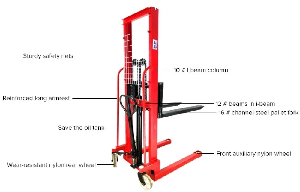 1.5 ton manual forklift, 1.5m height, Imported from Saudi Arabia , Delivery Available Across Syria