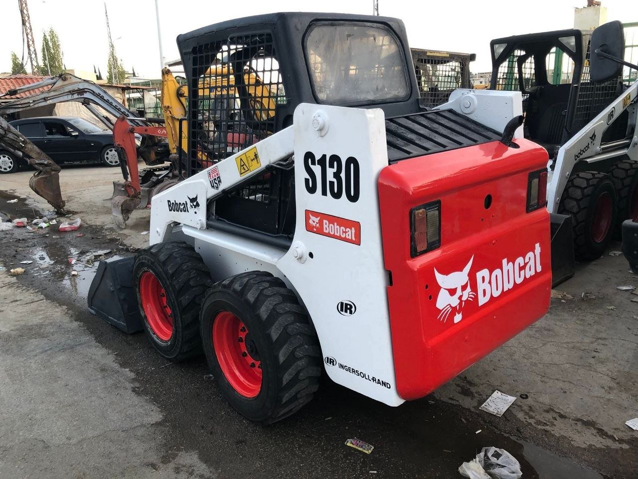 Bobcats for sale in Syria, Bobcat S130 model 2004 exported from Lebanon to Syria, the best site for selling trucks and heavy equipment in Syria.