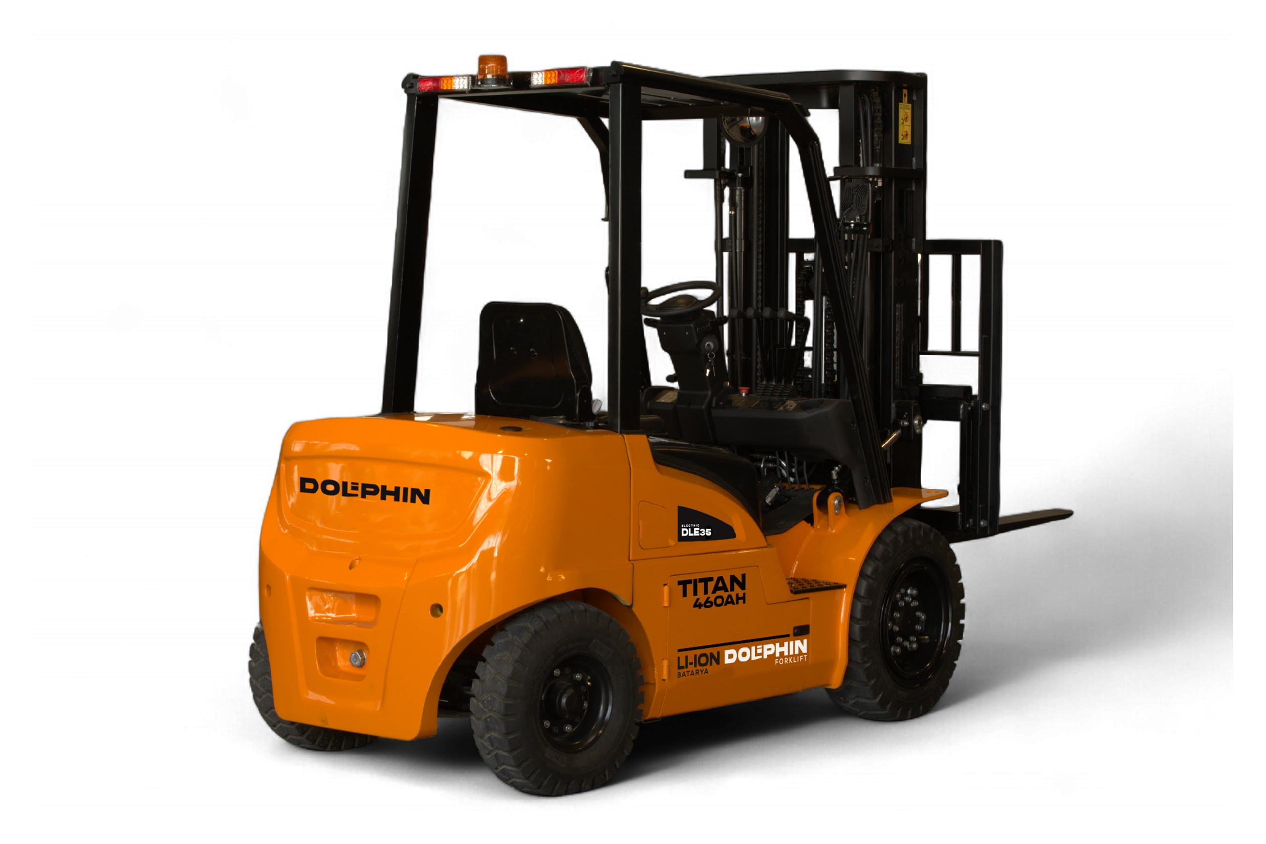 For Sale in Aleppo, Syria: Dolphin Forklift TITAN DLE-35 Electric, 3.5 Ton Capacity, 6 Metre Lifting Height. Imported from Turkey.