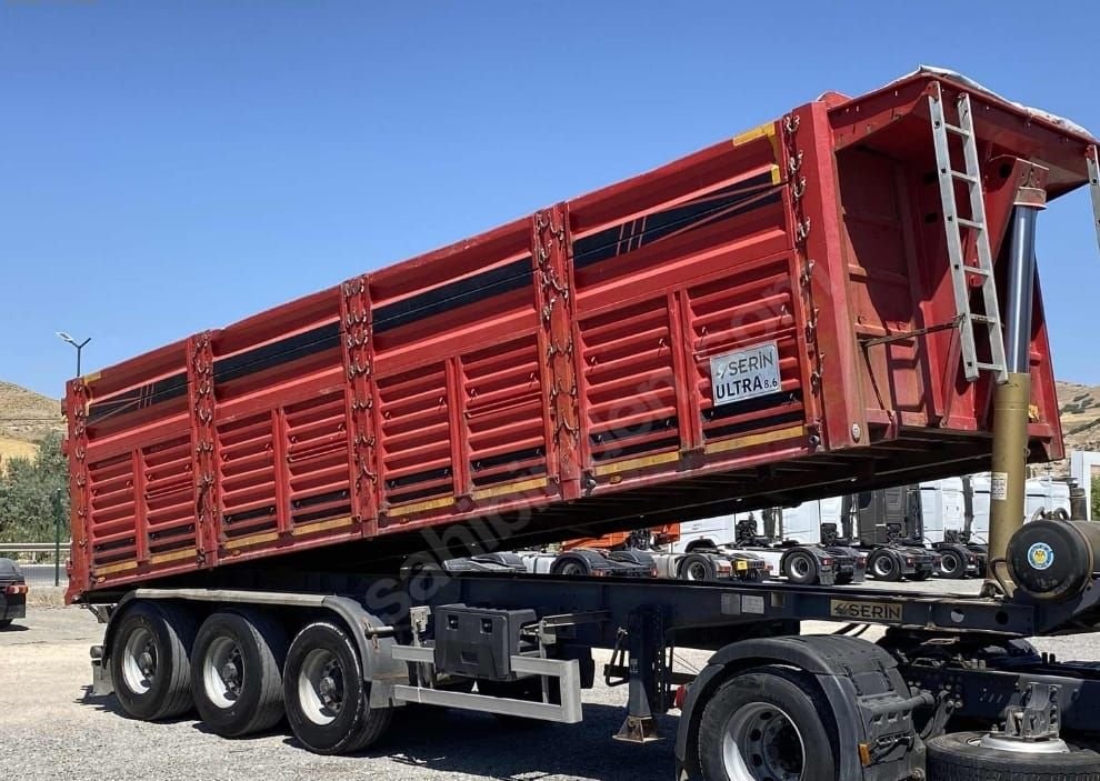 Used tippers for sale, length 9.5 [units], empty weight 8 tons, has 4 axles, load capacity guarantee 50 tons, located in Al-Rastan.