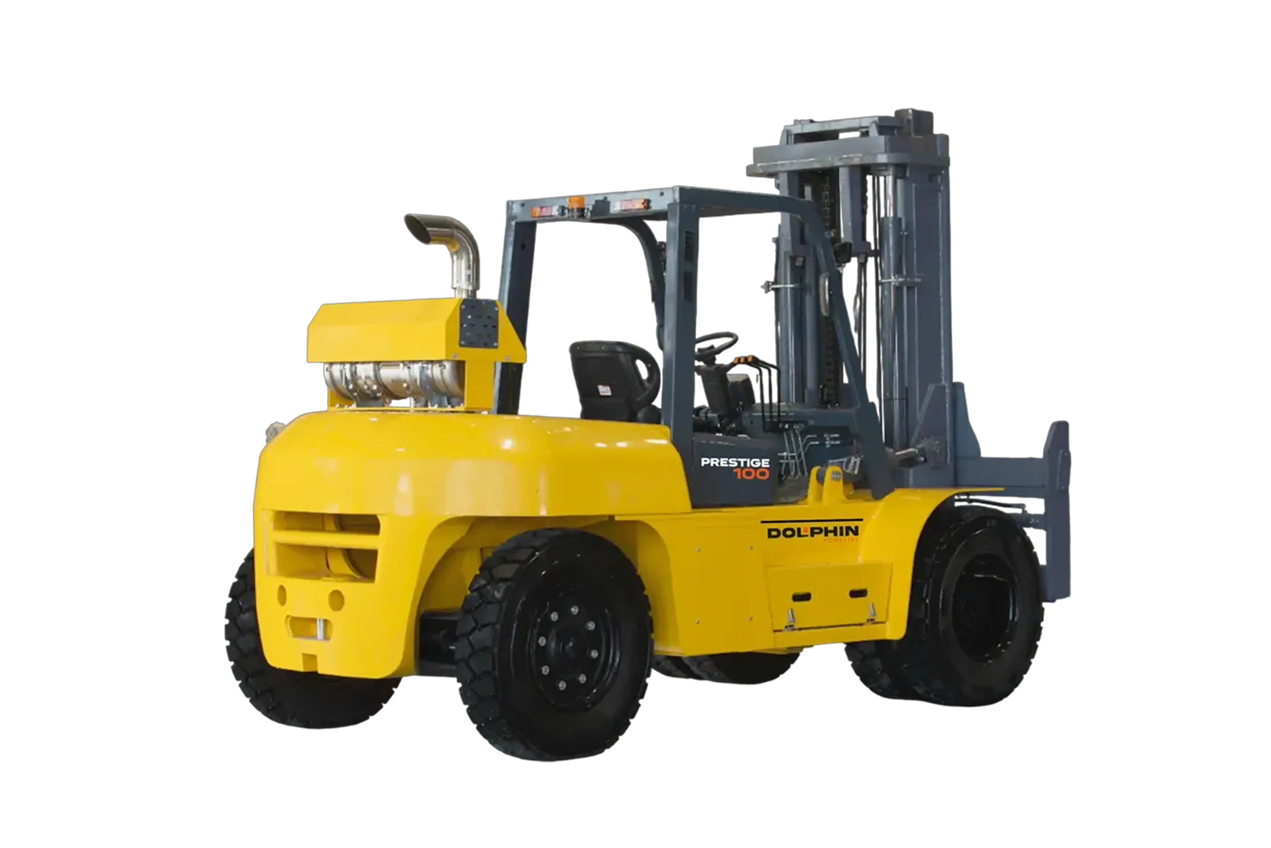 Forklift New Arrival for Sell in Damascus, Dolphin Forklift DP-100 Prestige,10 Ton Diesel Forklift, Mast Height 6 Meter