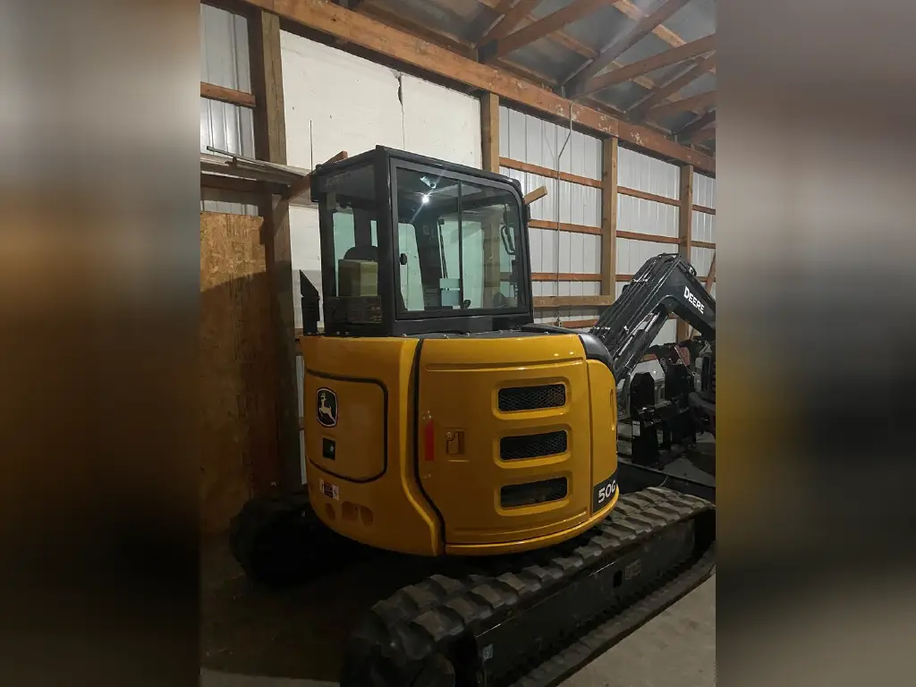 Deere excavator for sale in Damascus, Deere 50Gs model 2023 available in Damascus, the best site for selling trucks and heavy equipment in Syria
