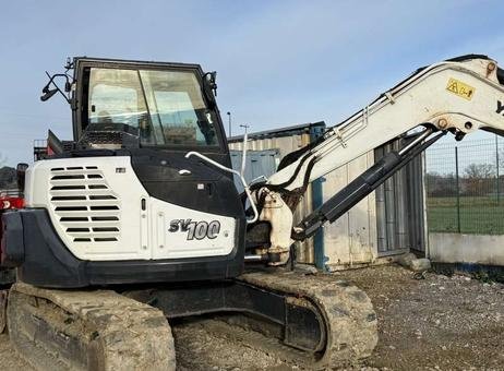 YANMAR excavator for sale in Idlib, YANMAR SV100 model 2019, located in Idlib, the best site for selling trucks and heavy equipment in Syria